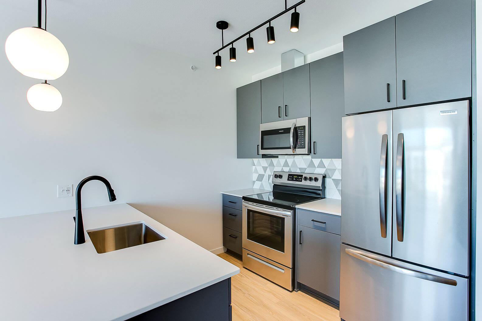 a midline apartments kitchen